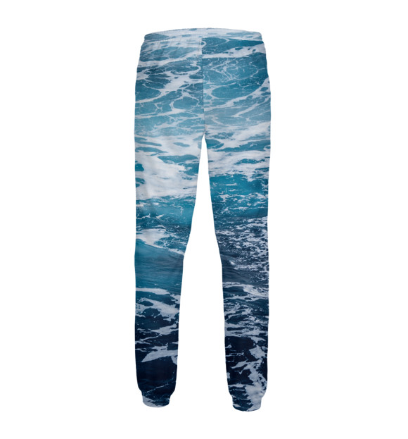 Мужские спортивные штаны с изображением Пучина моря цвета Белый