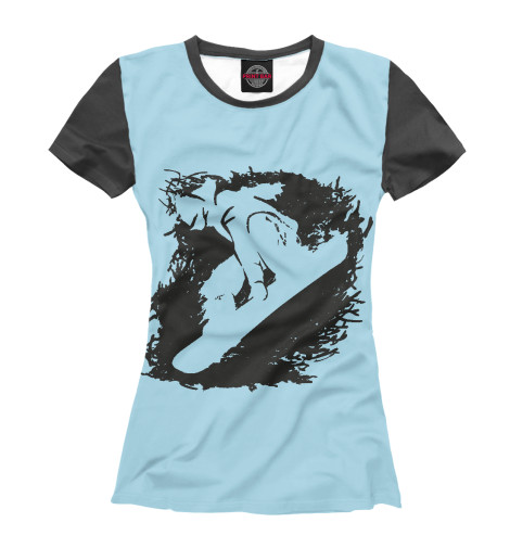 

Футболки Print Bar, Белый, Snowboarder art