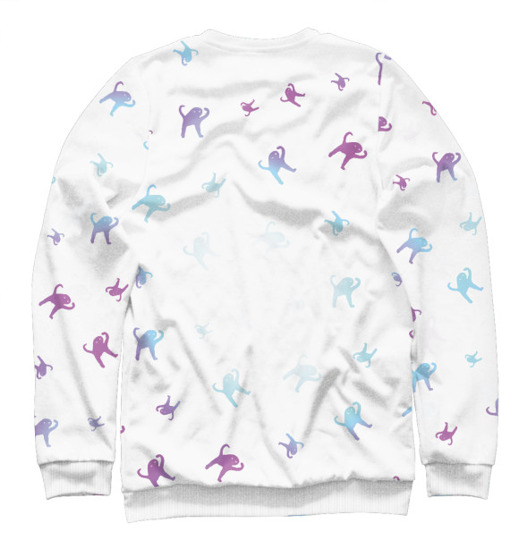 Мужской свитшот с изображением Ъуъ Съука цвета Белый