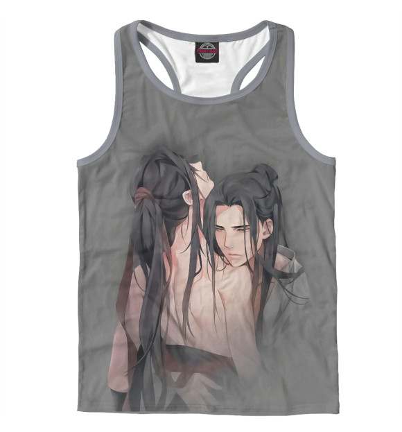 Мужская майка-борцовка с изображением Магистр дьявольского культа цвета Белый