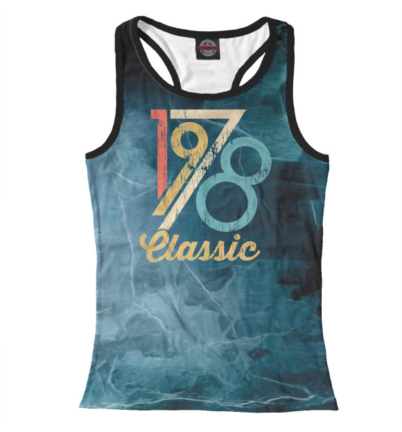 Женская майка-борцовка с изображением Since 1978 Classic цвета Белый