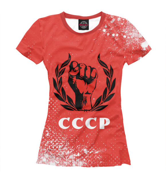 Женская футболка с изображением Советский Союз - Кулак | Арт цвета Белый