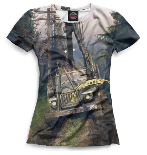 

Футболки Print Bar, Белый, Spintires