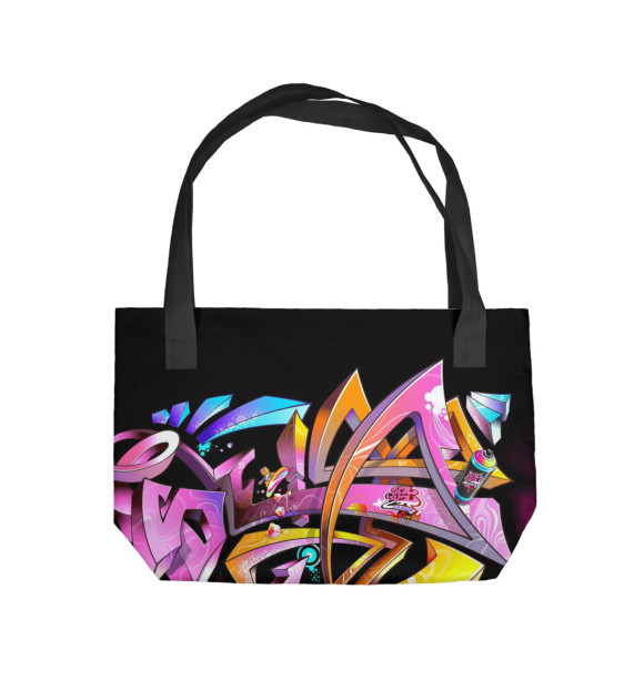 Пляжная сумка с изображением Graffiti цвета 