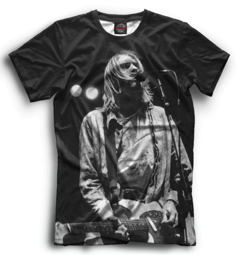 

Футболки Print Bar, Черный, Kurt Cobain