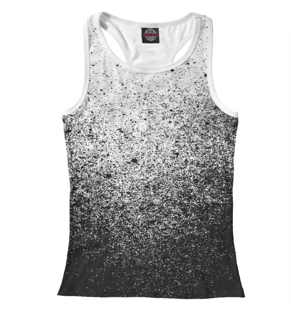 Женская майка-борцовка с изображением Брызги цвета Белый