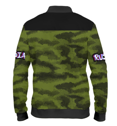 

Бомбер Print Bar, Черный, Камуфляж