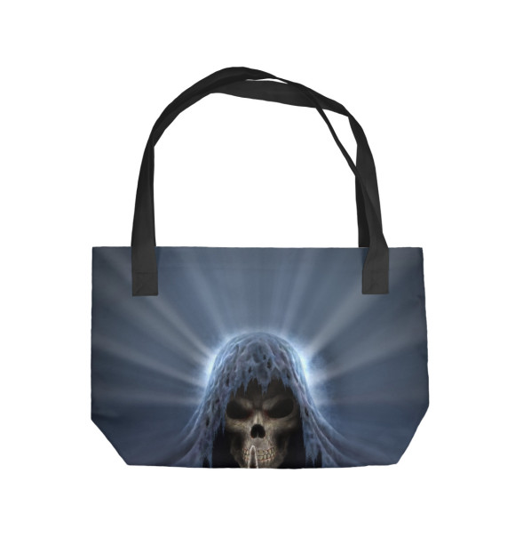 Пляжная сумка с изображением Смерть показывает палец цвета 