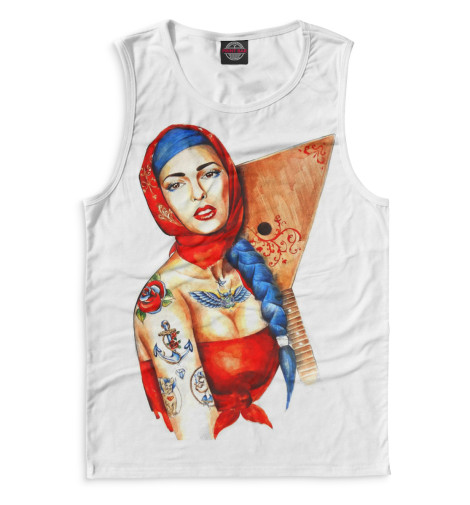 

Майки Print Bar, Белый, Русская краса