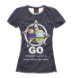 Женская футболка Golang startrek