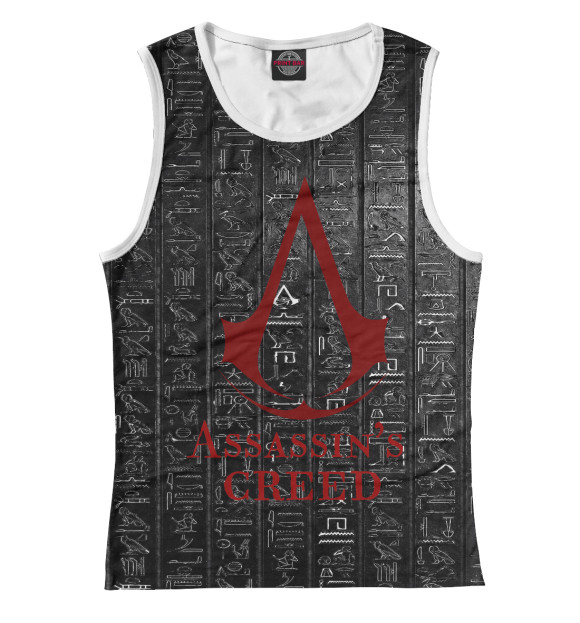 Майка для девочки с изображением Assassins  creed истоки цвета Белый
