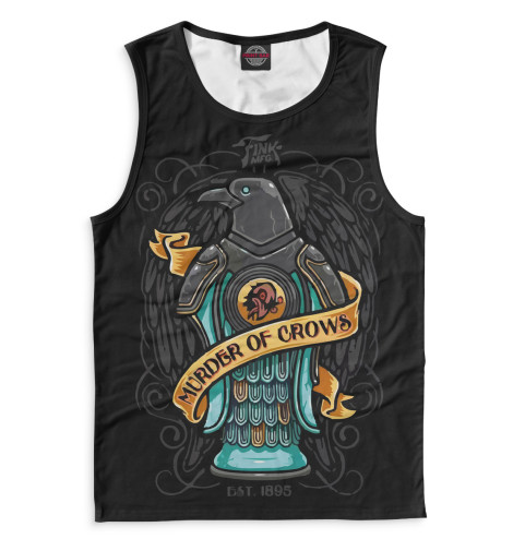 

Майки Print Bar, Белый, Murder of Crows