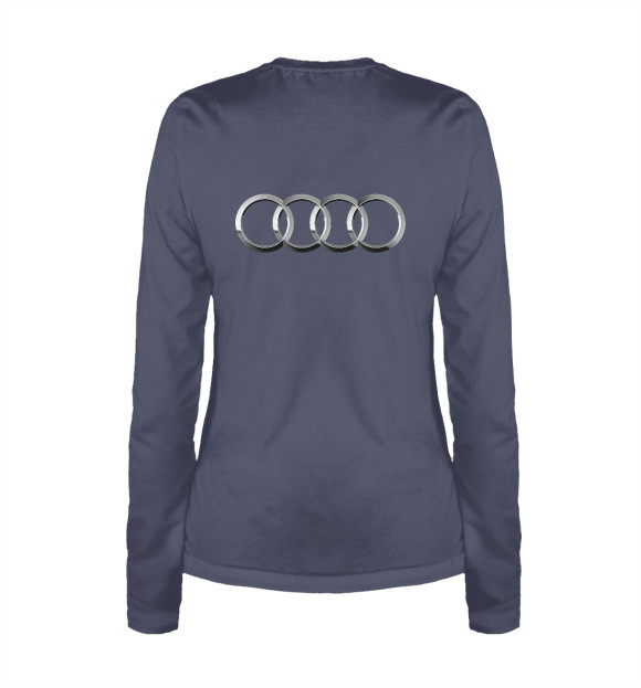 Женский лонгслив с изображением Audi цвета Белый