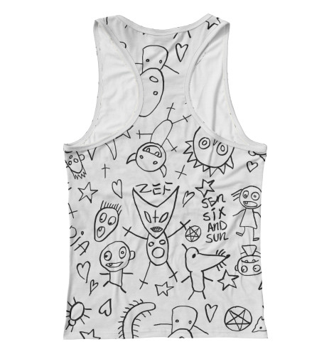 

Майки борцовки Print Bar, Белый, Die Antwoord. Рисунки