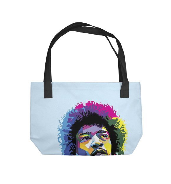Пляжная сумка с изображением Джими Хендрикс цвета 