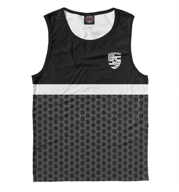 Майка для мальчика с изображением Porsche цвета Белый