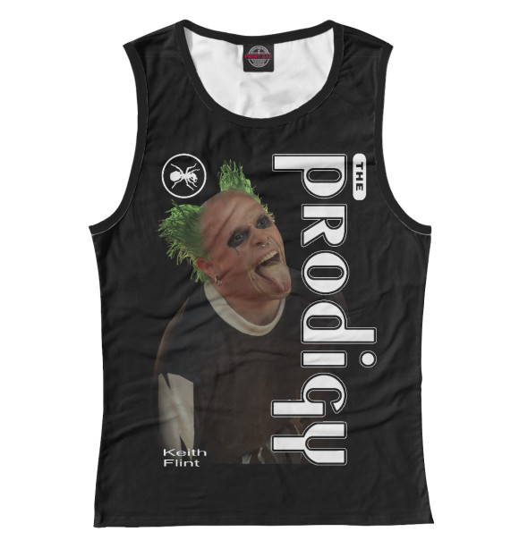 Майка для девочки с изображением The Prodigy Keith Flint цвета Белый