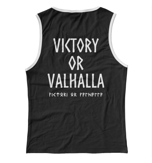 Майка для девочки с изображением Victory or Valhalla цвета Белый