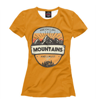 Женская футболка Горы