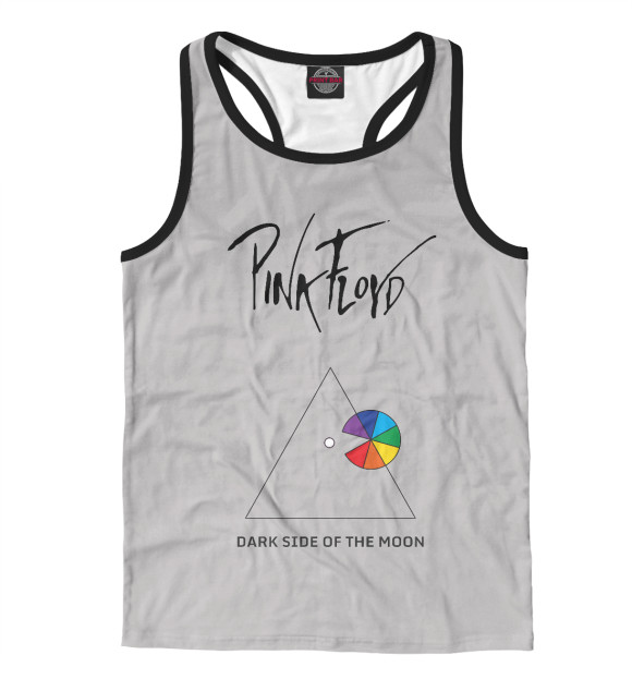 Мужская майка-борцовка с изображением Pink Floyd цвета Белый