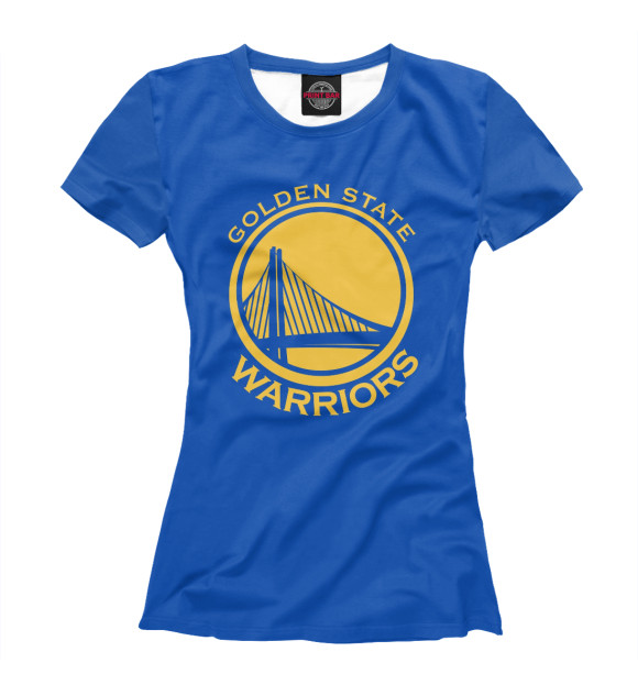Женская футболка с изображением Golden State цвета Белый