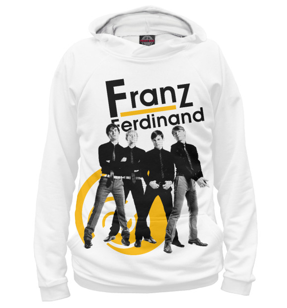 Женское худи с изображением Franz Ferdinand цвета Белый