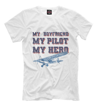 Мужская футболка Мой друг, мой пилот