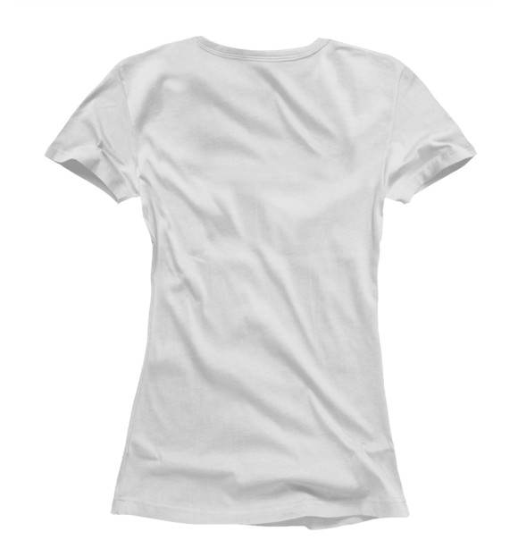 Женская футболка с изображением Hala Madrid цвета Белый