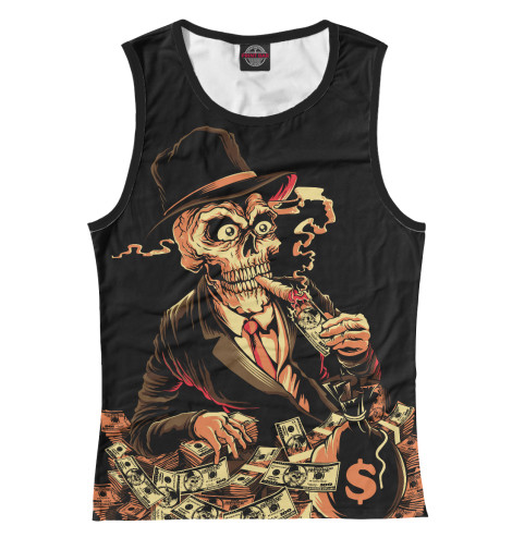 

Майки Print Bar, Белый, Gangsters love money