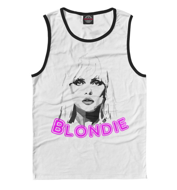 Майка для мальчика с притом Blondie цвета Белый Майка для мальчика с изображением Blondie цвета Белый