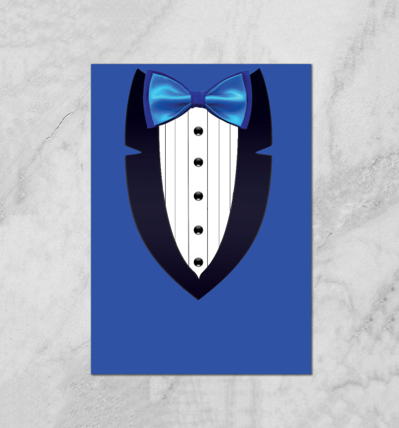 Плакат с изображением Смокинг цвета Белый