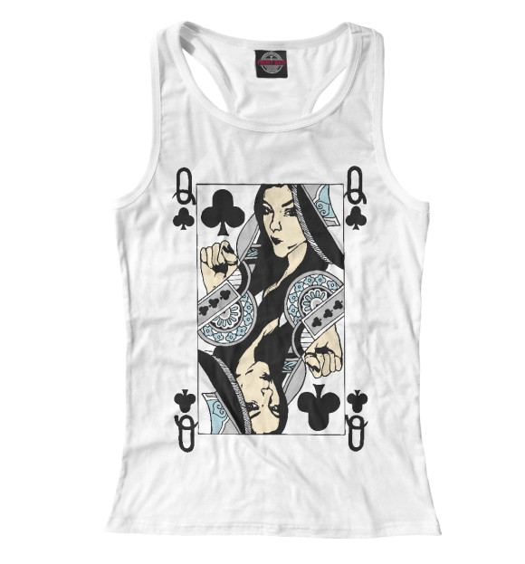 Женская майка-борцовка с изображением Саша Грей цвета Белый