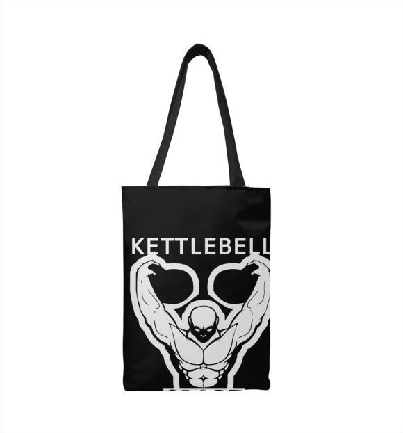 Сумка-шоппер с изображением Гиревой спорт/Kettlebell sport цвета 
