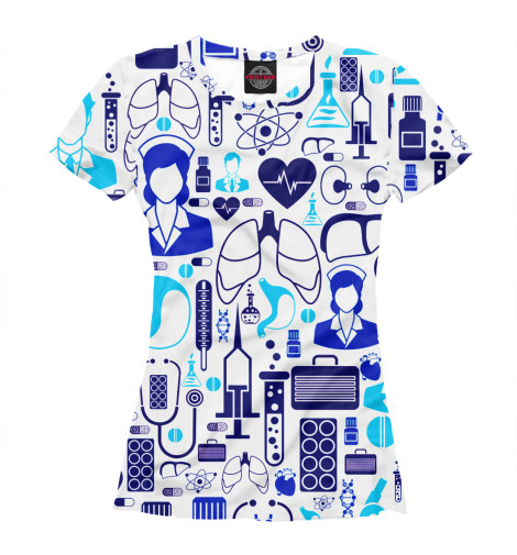 

Футболки Print Bar, Белый, Медицина