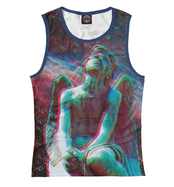 Женская майка с изображением Acid Angel цвета Белый