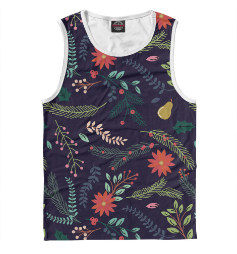 

Майки Print Bar, Белый, Winter Pattern