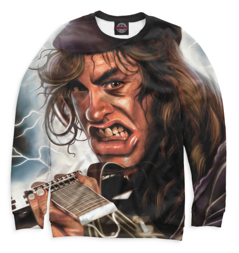 

Свитшоты Print Bar, Белый, AC/DC