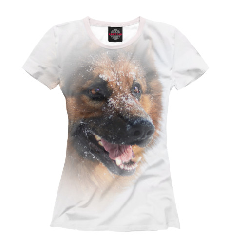 

Футболки Print Bar, Белый, Овчарка