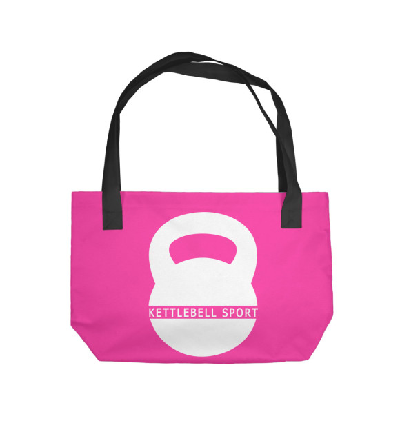 Пляжная сумка с изображением Гиревой спорт цвета 