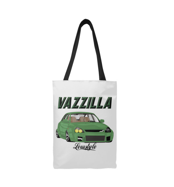 Сумка-шоппер с изображением Lada Priora Vazzilla цвета 