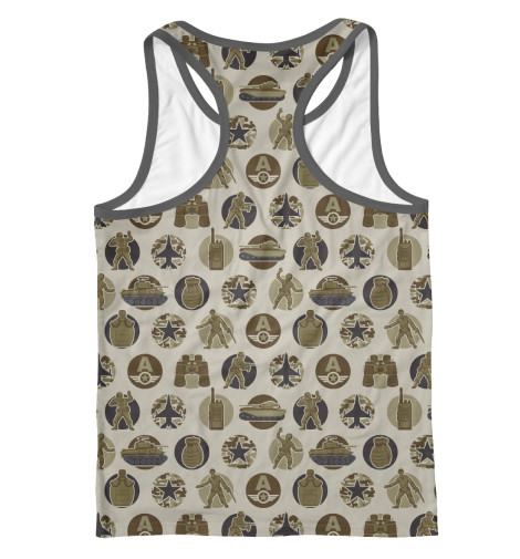 

Майки борцовки Print Bar, Белый, Армия