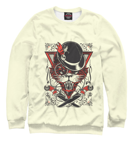 

Свитшоты Print Bar, Белый, Кот пират