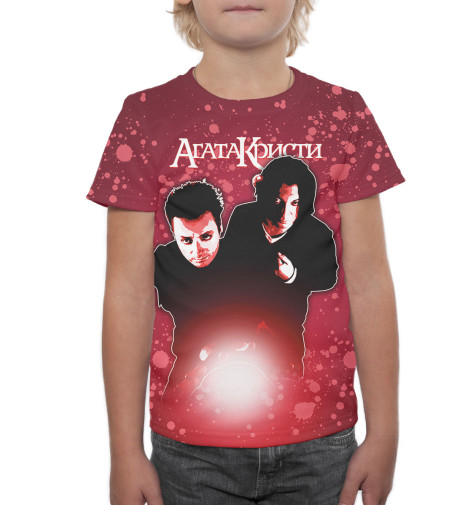 

Футболки Print Bar, Темно-бордовый, Агата Кристи