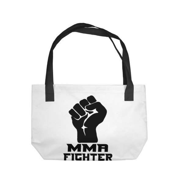 Пляжная сумка с изображением MMA Fighter цвета 