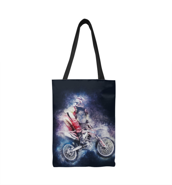 Сумка-шоппер с изображением Мотоциклист цвета 