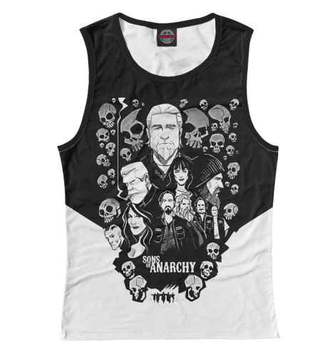 

Майки Print Bar, Белый, Сыны анархии
