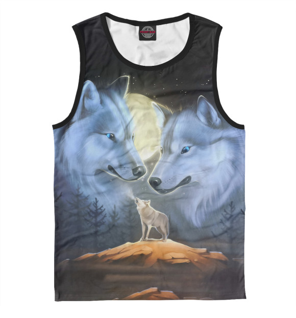 Майка для мальчика с притом Родители цвета Белый Майка для мальчика с изображением Родители цвета Белый