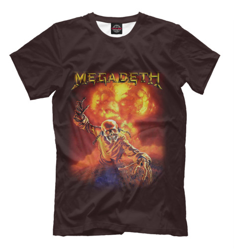 

Футболки Print Bar, Молочно-белый, Megadeth