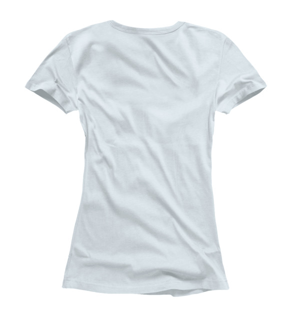 Женская футболка с изображением Влюбленные лисы цвета Белый