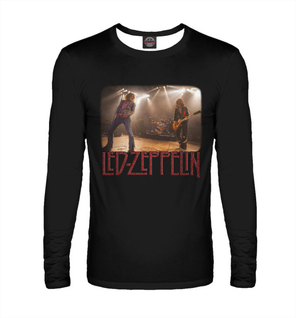 Мужской лонгслив с изображением Led Zeppelin цвета Белый